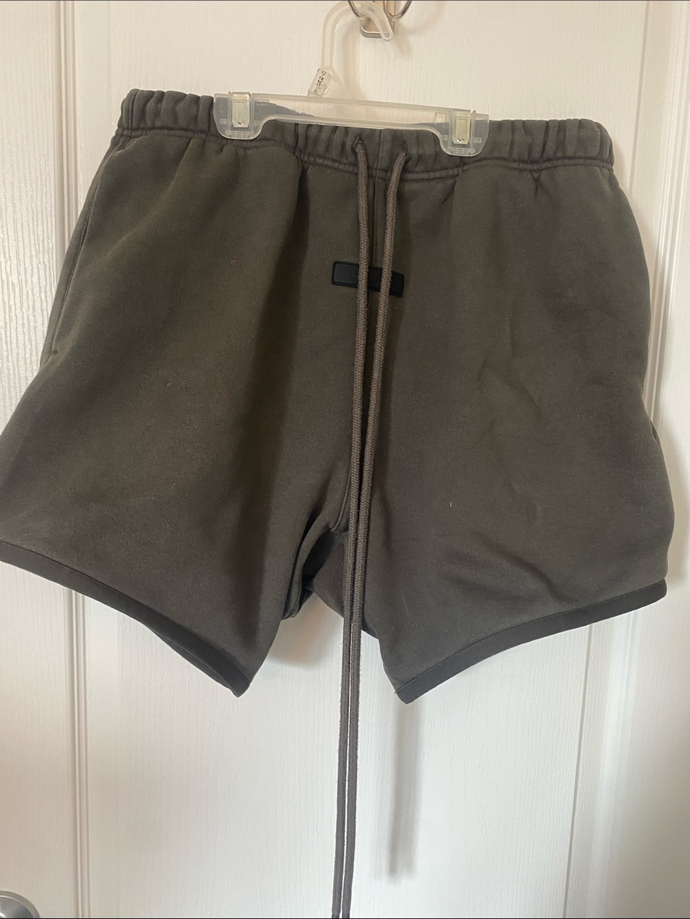 Fear of God Olive Green Drawstring Athletic Shorts